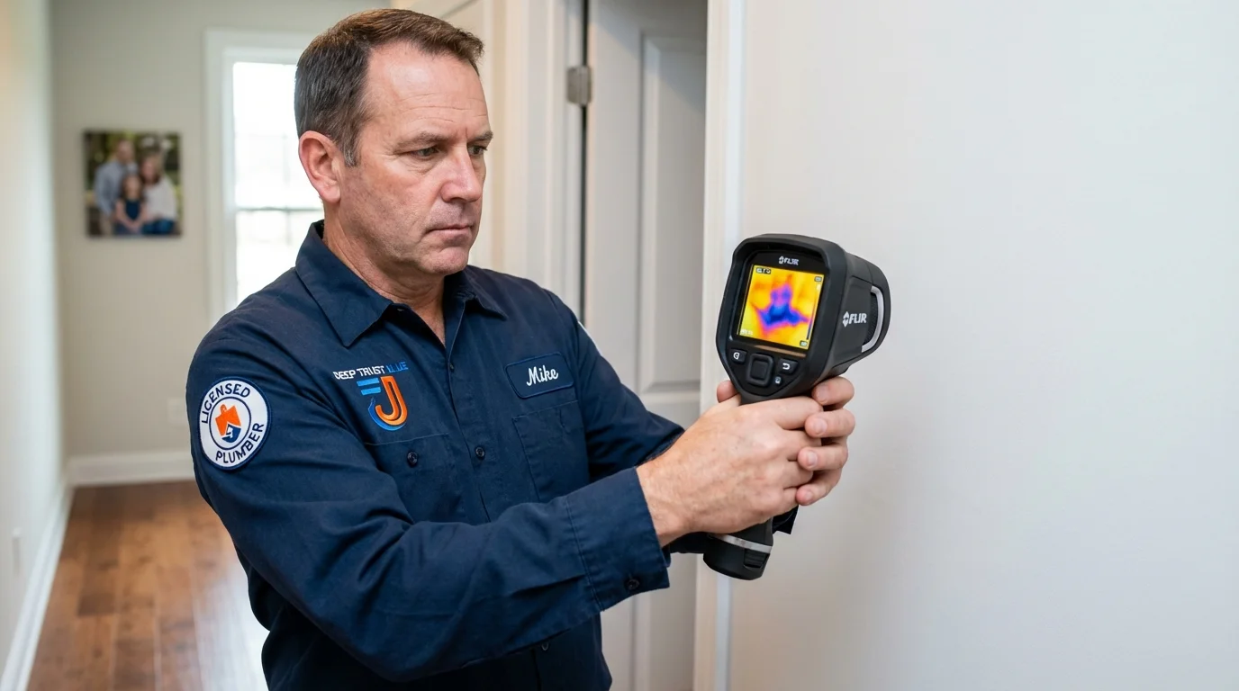 Thermal imaging leak detection by Johns Plumbing LLC in Guayanilla